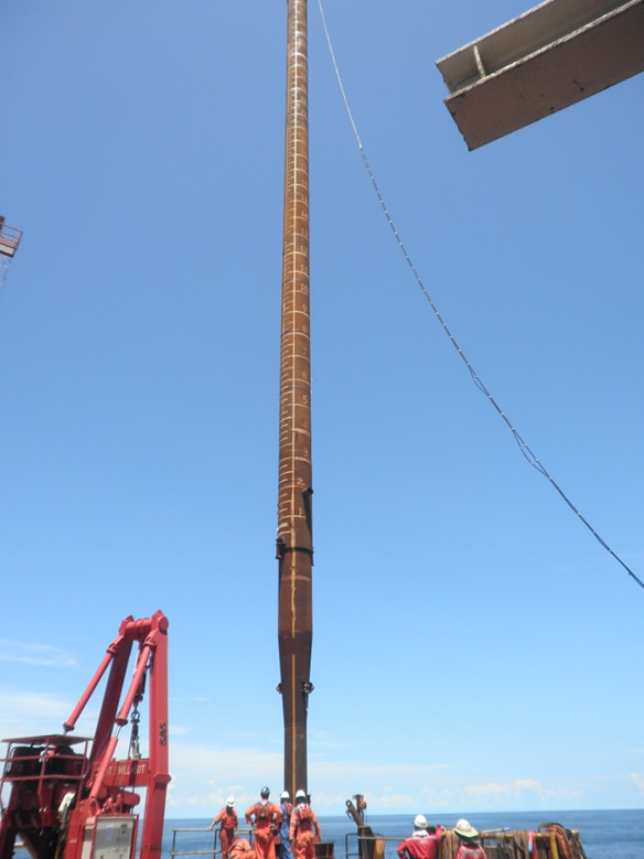 24in PLEM Piles And Scour Mitigation Pile Support Installation Using OCS