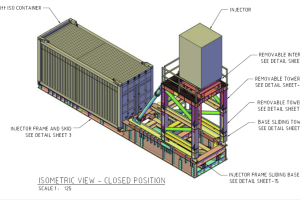 01. Injector Skid isometric view - closed position