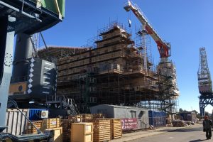 LQP2 Module in Barrikady Fabrication Yard in Astrakhan.